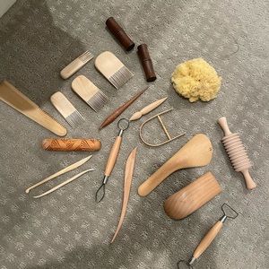 Clay Modeling tools (made of wood)